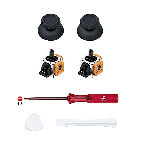 Mcbazel 7 in 1 PS5 修理ドライバー PS5コントローラー 修理部品 アナログジョイスティック2個 アナログキャップ2個 コントローラー交換部品 PS5 DSコントローラーと互換性があり 修理ドライバー付き