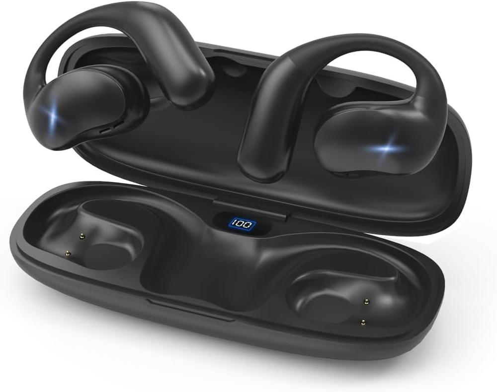 ワイヤレスイヤホン 2024業界初売り・真のOWSイヤホン ワイヤレス Bluetooth5.4 開放型ワイヤレスイヤホン 最大60時間連続再生 オープンイヤー型 塞がない 空気伝導イヤホン 革新 耳掛け式 イヤホン 両耳通話ノイズリダクション 音漏れ対策 タッチ操作