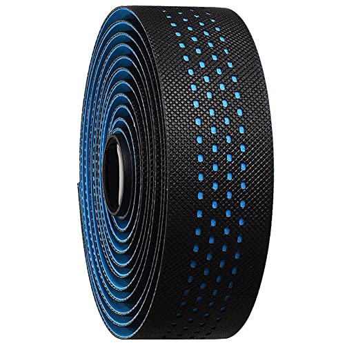 自転車 バーテープ ドロップハンドルバーテープ ロードバイク エンドプラグ付き EVA+PU製 左右セット ..