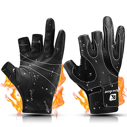 アウトドアグローブ フィッシンググローブ 釣り 手袋 改進版・3本切り人間工学設計・滑り止め・手首固..