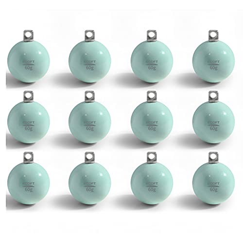 ECOFT無鉛オモリ20g~200g球体ボール型丸玉釣りおもりコーティングされた釣りオモリシンカー深くまでに..