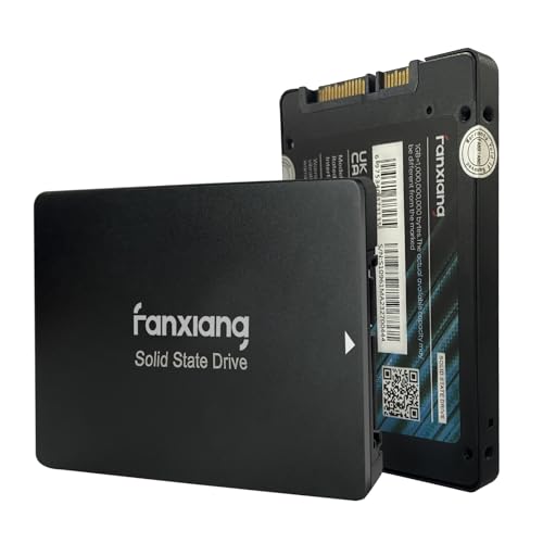 fanxiang S109 2.5インチ SATA SSD 1TB DRAMキャッシュ付き、最大560MB/秒、速度低下のない連続書き込み。3D NAND TLC、内蔵ソリッドステートドライブ