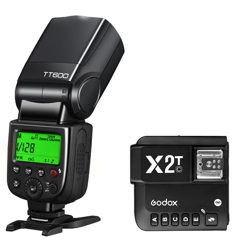 GODOX正規代理GODOX TT600 X2T-C ストロボ 送信機付き canon用 カメラ フラッシュストロボ GN60 2.4G 1..