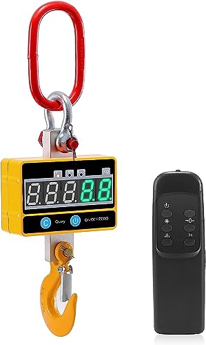 クレーンスケール 2T リモコン遠隔操作＆充電式 2000kg 吊りはかり 充電式吊りはかり 吊り秤 吊秤 デジ..