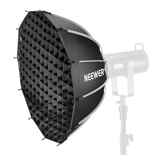 NEEWER 65cm パラボラソフトボックス ライトボックス 放物線 傘型 クイックセットアップ 折りたたみ Bo..