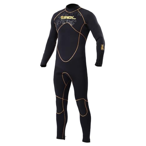 ウエットスーツ メンズ 5mm ネオプレン素材 フルスーツ 裏起毛素材 手首 足首 ファスナー付ける フィッ..