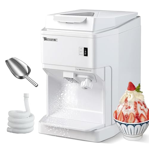 Vtsmax かき氷機 250W電動 アイススライサー 業務用かき氷機 ふわふわ かき氷メーカー かき氷120kg/h 2..