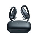 1MORE Fit オープンイヤー イヤホン S50 耳を塞がない スポーツイヤホン Bluetooth 5.3 空気伝導 EQ対応 IPX7防水 急速充電 38時間再生 マイク付き 耳かけ式 ランニング トレーニング (グレー)