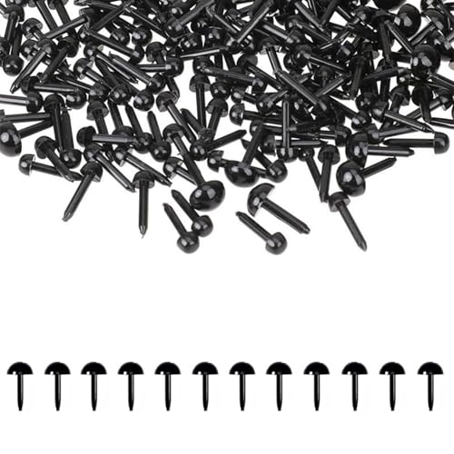 さし目 ぬいぐるみ 目 6 mm 約400個入り 黒 差し目 動物 人形眼 アイ 人形目 テディベア目玉 パーツ 黒..