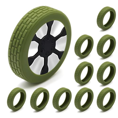 Marunoスーツケース タイヤカバー 10個 キャスターカバー 脱落防止 キャリーケース 静音 車輪カバー ス..