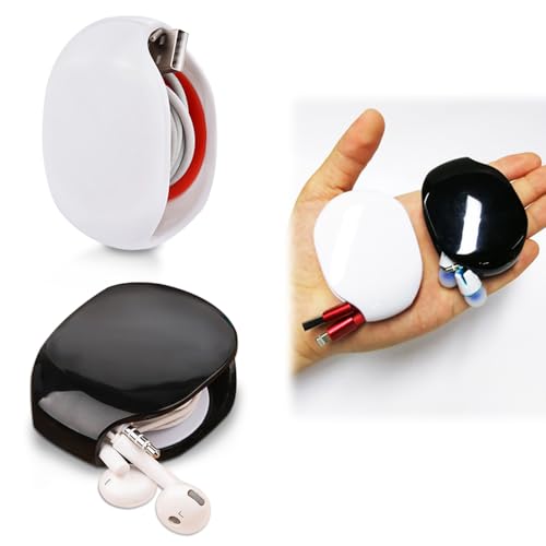 イヤホン ケーブル収納ケース ケーブルオーガナイザー ワイヤーオーガナイザー 多機能ケーブルワインダ..