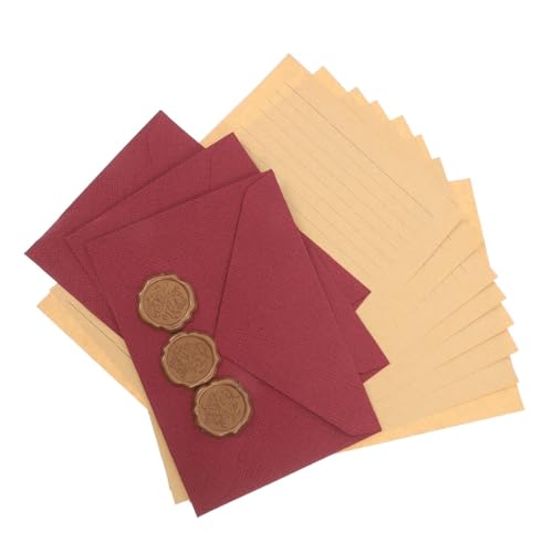 レターセット 手紙セット 封蝋シール付 （封筒3枚+便箋10枚+ラッカーシール3枚）感謝 プロポーズ 結婚..