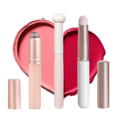 Snmzlc リップブラシ メイクブラシ 3点セット,シリコンブラシ,コンシーラーブラシ、口紅ブラシ,肌に優しく 正確で 自然で使いやすい 携帯しやすい JP102