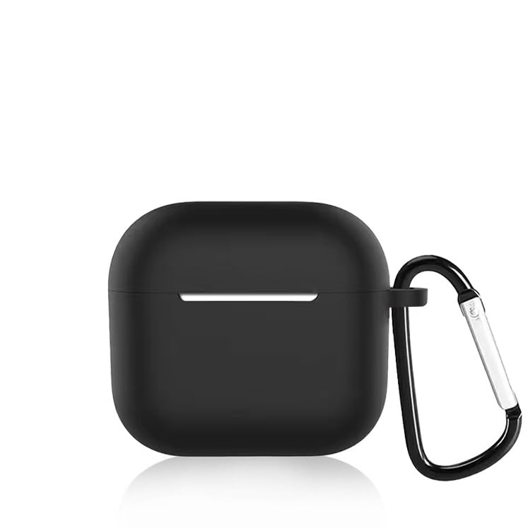 AirPods 4 ケース 2024年発売 AirPods第4世代 ケース シリコン ソフト ケース 全面保護 耐衝撃 防塵 かわいい TPU ケース カラビナ付き 紛失防止 xiahuasm (ブラック)ブランド: xiahuasmメーカー: なつはな