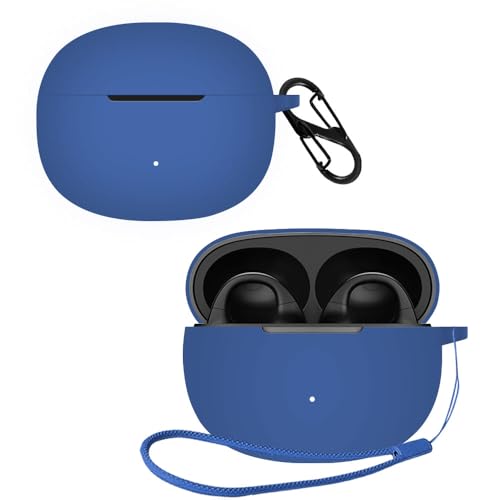 For Edifier R1 ケース[HVUYAL] 紛失防止用のフックを搭載した 軽量 キズ防止 防塵 傷つきにくい 柔らかなシリカゲルのスポーツクールなデザイン 衝撃 吸収 スリム ソフト ケースカバー 落下防止保護(ブラック)