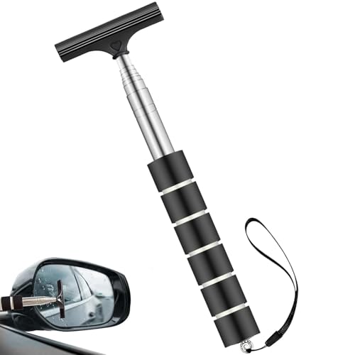 車用サイドミラーワイパー 伸縮式 21-98cm調整可能 洗車用スクイージー 水切りワイパー 携帯用伸縮式ロ..