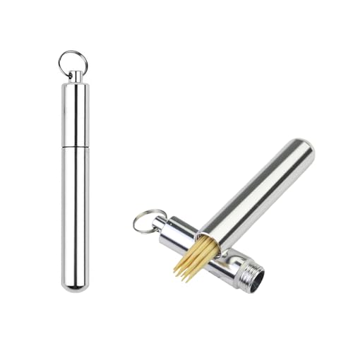 CHENLONB 爪楊枝入れ 爪楊枝ケース 2本セット 軽量便利 防水ボ 耐湿防圧 小物収納 綿棒 ケース 携帯用 つまようじ入れブランド: CHENLONBメーカー: CHENLONB型番: UI2244