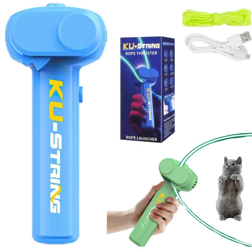 ジップストリング 光るロープ ロープの長さ3m ロープ ランチャー 楽しい手持ち電動おもちゃ なげなわゲ..