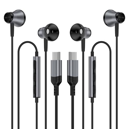 タイプcイヤホン 有線イヤホン iPhone16 イヤホン 磁気設計 絡み防止 HiFi音質 重低音 マイク付き 通話可能 音量調節 騒音低減 Bluetooth接続不要 遅延なし 小型軽量 防水防汗 iPhone16/15 iPad Pro 2021/20/18/iPad Air4/Air5/iPad