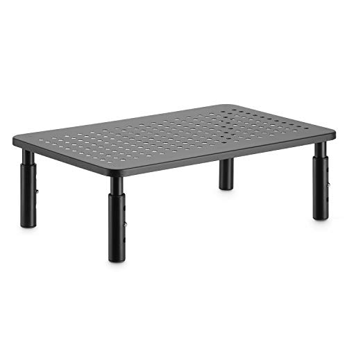 METIYA モニター台 ディスプレイ台 机上台 PC モニタースタンド パソコン台 高さ調整可能 幅370mm 耐荷..