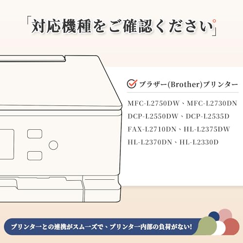 ブラザー(Brother)用 互換トナー TN-29J ブラック (モノクロ) 2本セット（増量版） トナーカートリッジ 対応機種: HL-L2375DW HL-L2330D HL-L2370DN DCP-L2550DW MFC-L2730DN DCP-L2535D MFC-L2750DW FAX-L2710DN