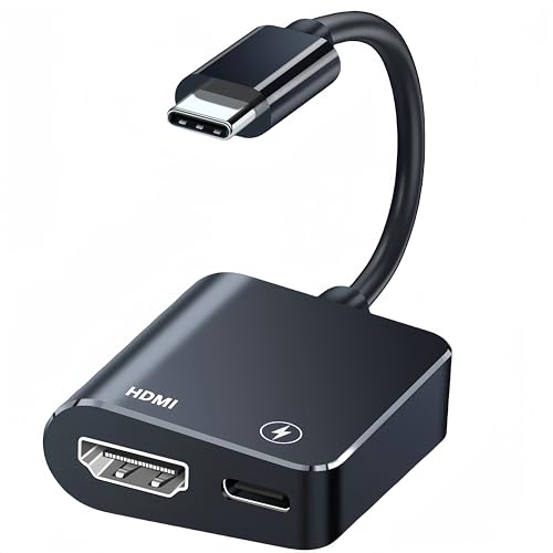 USB Type-C HDMI変換アダプタ [4K@60Hz 映像出力]タイプ C HDMI 変換アダプタ +タイプC 100W PD 充電ポート UHD 解像度 遅延なし携帯画面をテレビに映す 対応 Thunder-bolt 4/ i/Phone 16/15/MABook Pro/iMac/XPS 15/Galaxy S24