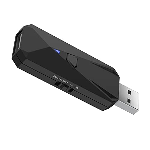 BingDi Nintendo Switch/PS4/PS3対応 コントローラー変換コンバーター DUALSHOCK4/Xbox Series X/XboxOne S/WiiU/Switch Proコントローラーの対応も可能 コントローラー変換アダプタ 日本語取扱説明書付き（ブラック）