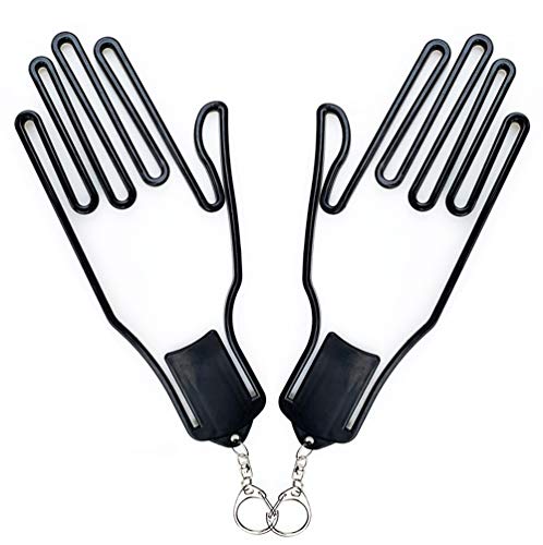 ゴルフグローブハンガー 型崩れ防止 すぐ干す ホルダー ゴルフグローブハンガー 2枚セット 男女兼用 (ブラック)