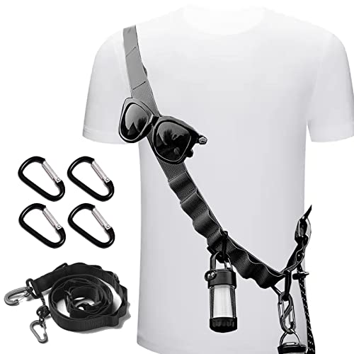 D.SigiYa ハンギングチェーン カラビナ付き 体に巻き付けて デイジーチェーン 130cm ループロープ ラン..