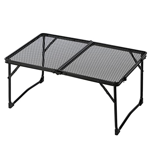 TIMBER RIDGE アウトドアテーブル キャンプ用テーブル メッシュテーブル 折りたたみ式 テーブル ロータ..