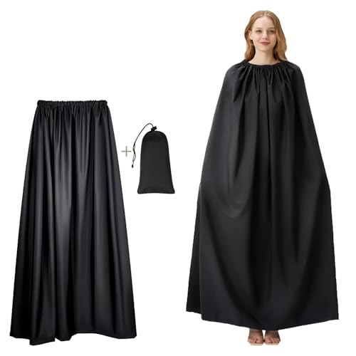 [Kanesuki] 防水タイプお着替えポンチョ 透けない お着がえ用 ケープ 着替えテント 着替えポンチョ ワンタッチテント 簡易更衣室 メンズ レディース 大人用 アウトドア キャンプ スポーツ マラソン 登山 海水浴 防災 災害用グッズ 目隠しポンチョ(4)