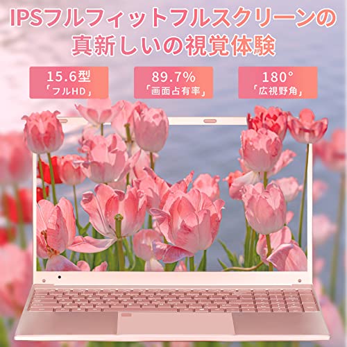 BINTECノートパソコン15.6型FHD薄型軽量ノートPC 本体1.5kg/ 16Gメモリ高速SSD/Windows11 & Office2019 初期設定不要/インテル第11世代Celeron高速静音CPU/1920*1080 IPS液晶/Webカメラ内蔵/USB3.0/Mini HDMI/学習用仕事用高性能ノートPC