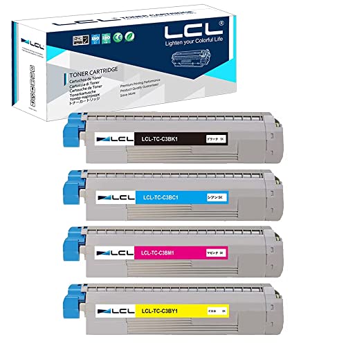 LCL OKI用 TC-C3B TC-C3BK1 TC-C3BC1 TC-C3BM1 TC-C3BY1 C844dnw C835dnwt C835dnw C824dn (4色セット ブラック シアン マゼンタ イエロー) 再生トナーカートリッジ 対応機種：OKI C844dnw C835dnwt C835dnw C824dnブランド: LCLメーカー: LCL
