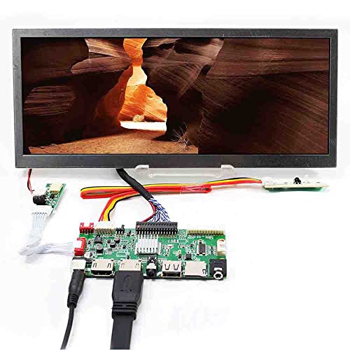 VSDISPLAY HD USB SD AV コントローラー 10.3インチ 横長モニター 1920x720 IPS液晶 高コントラスト比 サブモニター 車載TFT用