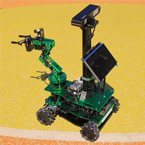 Yahboom リモートコントロールシャーシー 自動車シャーシ 6DOFロボットアーム 80mmマクナムホイールフレーム UNO Raspberry Pi Jetson Nano DIYロボットカー 電子プロジェクト学校教育用、プログラム可能