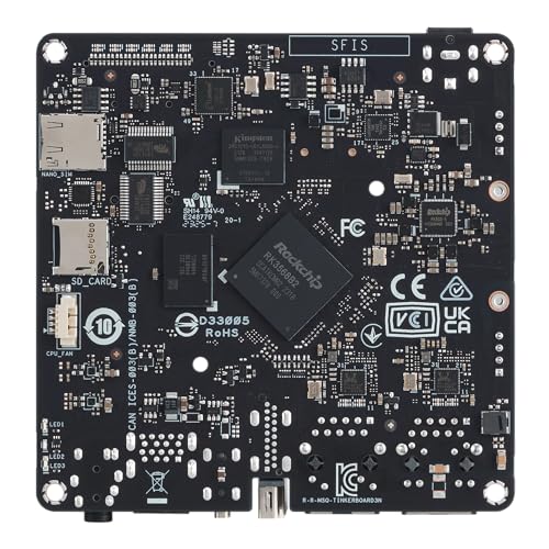 WayPonDEV Tinker Board 3N 󥰥ܡɥޥ Rockchip RK3568 ȯܡ Arm Cortex-A55 4G 32G eMMC Wi-Fi 5 SBC Linux Debian 11 Yocto Android 12 롼ƥ󥰥ܡ (3N)