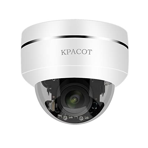 5倍光学ズーム・自動追跡KPACOT 防犯カメラ 有線 ドーム型 監視カメラ 室内 poe カメラAI人体検知 ptz ..