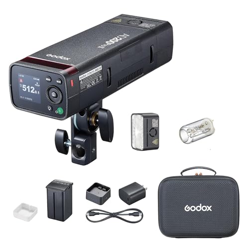 Godox AD200Pro II ポケットフラッシュストロボ リサイクル0.01-1.8秒 X3トリガーによるワンタップ同期 5800±200K 200Ws 16の色グループライトとカラースクリーン 多機能交換ヘッド 1/512から1/1までを0.1単位で調整可能 AD200Proアップグレード版