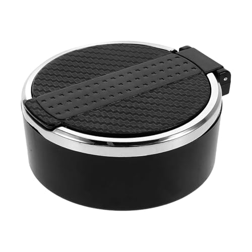 TVETE 車 灰皿 蓋付き インテリア 灰皿 車用灰皿 ミニ灰皿 ドラム缶型 蓋付き灰皿 大容量 灰捨て簡単 携帯灰皿 ふた付き 洗い可能 密閉 防水 オシャレ灰皿 臭わない 車や屋外での使用可能 ほとんどの車カップホルダーに対応 多機能