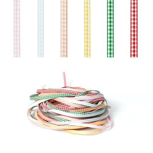 Increased Fire 極小 サテンリボン 3mm幅 6色 6個各3m 合計18m リボン 両面サテン 手芸 アクセサリー ..