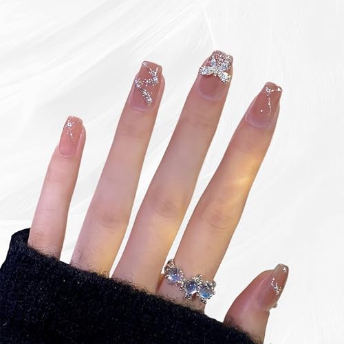 ALLVD ネイルパッチ24枚キャッツアイグラデーションヌードカラー日常節約おしゃれかわいい人気和風パー..