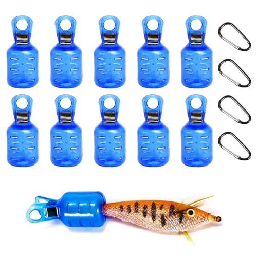 TVETE エギホルダー エギ カバー エギケース エギホルダー 2.4CM*5.2cm 10個入り 4号エギ収納 D型フッ..