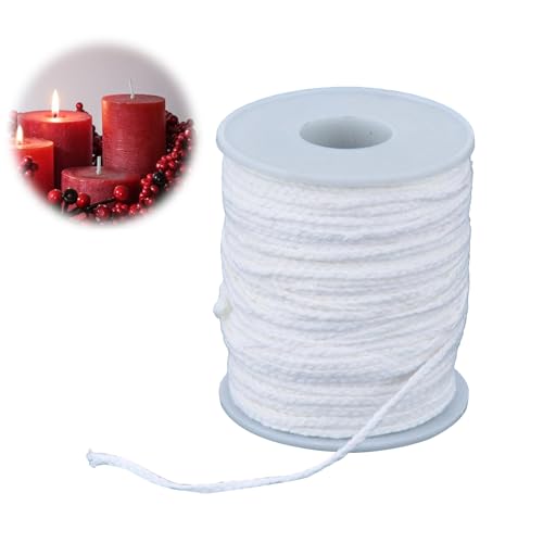 PAVIKE キャンドル用芯 61m 蝋燭芯 キャンドル 芯 キャンドル作り用の芯 ロウソク作り キャンドルアク..