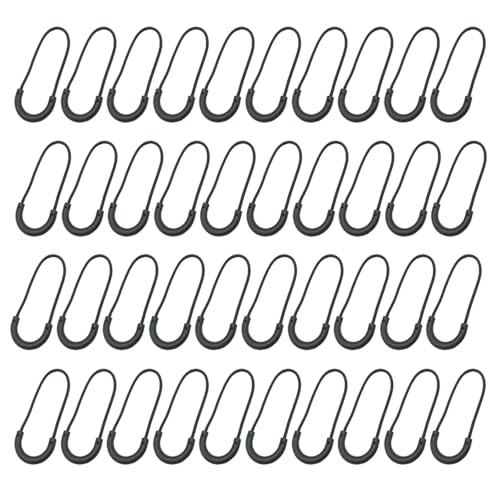 LKCCTK ジッパータブ 40個セット ジッパー引き手 交換用パーツ 大きめザック/衣類/寝袋/テント対応 簡..