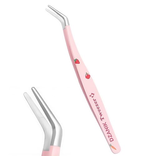 DZANIK 部分つけまつげ用ピンセット 先曲がりピンセット セルフマツエク (T1)