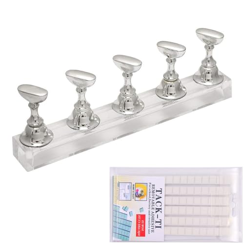 TUDOUZZZ ネイルチップスタンド ネイルスタンド ネイル 練習台 固定用 粘土 チップスタンド ネイルチッ..