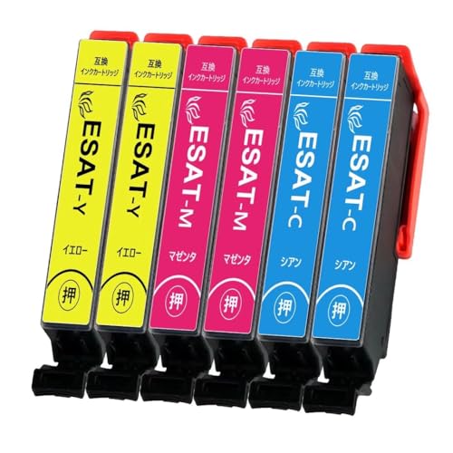 SAT-6CL 互換インクカートリッジ SAT SATさつまいもサツマイモプリンターインク SAT-C*2 SAT-M*2 SAT-Y*2 6本セット対応EP-712A EP-713A EP-714A EP-715A EP-716A EP-812A EP-813A EP-814A EP-815A EP-816A 増量版 残量表示