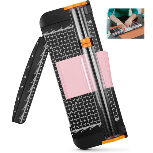 AUTAKI ペーパーカッター スライドカッター 裁断機 A4対応 隠さ 多機能 直線切断 角度切断 切れ味抜群 ..