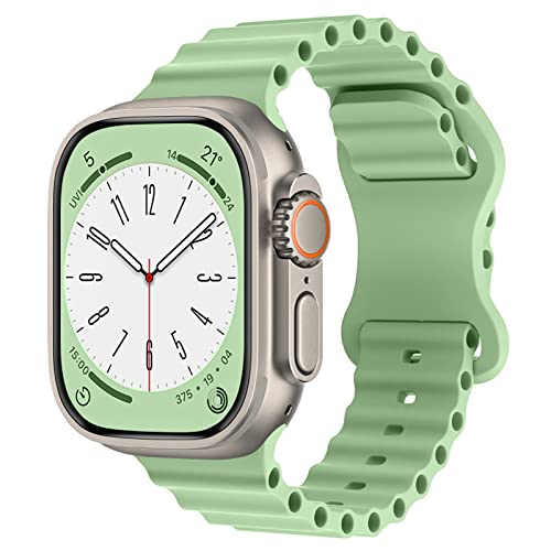 [FDDCS] ブランド バンド コンパチブルApple Watchバンド単色シリコンバンド49mm 4...
