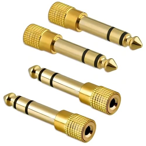 VOXILFE イヤホンジャック 変換 6.35mm 3.5mm 変換 ステレオミニプラグ 変換 アダ...
